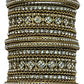 Clear White Stone and Pearl - Antique Gold Finish Bangles Set (Set of 18) - UK stock - SM, M, L, XL JAN2611 05P25 - Prachy Creations