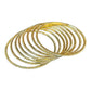 Clear / White Stones - Set of 8 Diamante Stone Bangles - M to XXL - HAN2602 07Ka26 - Prachy Creations