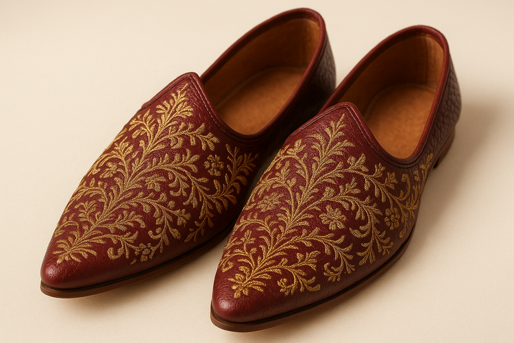 Mens Indian shoes - Mojris