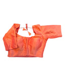 Coral - HYBRID Silky Saree blouse - With Elastic on both side for Great fit - Size 36",38", 40" S M L - VAM1216 Ap - Prachy Creations