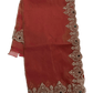 Coral Pink - Rich Saree with Stone Work and Blouse Piece - UK stock - 24hr Dispatch - RS2502 TH - Prachy Creations