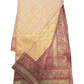 Coral / Purple - Silky Handloom Banarasi Saree with Blouse Piece - 12TY25 REW1050 - Prachy Creations