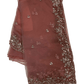 Coral - Rich Saree with Bead Embroidery and Blouse Piece - UK stock - 24hr Dispatch - RS2523 TH - Prachy Creations