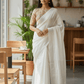 Cream - Fancy Cotton Silky Saree with Brocade Blouse Piece - UK Stock - 2/3 days Delivery 12KP25 RT411006 - Prachy Creations