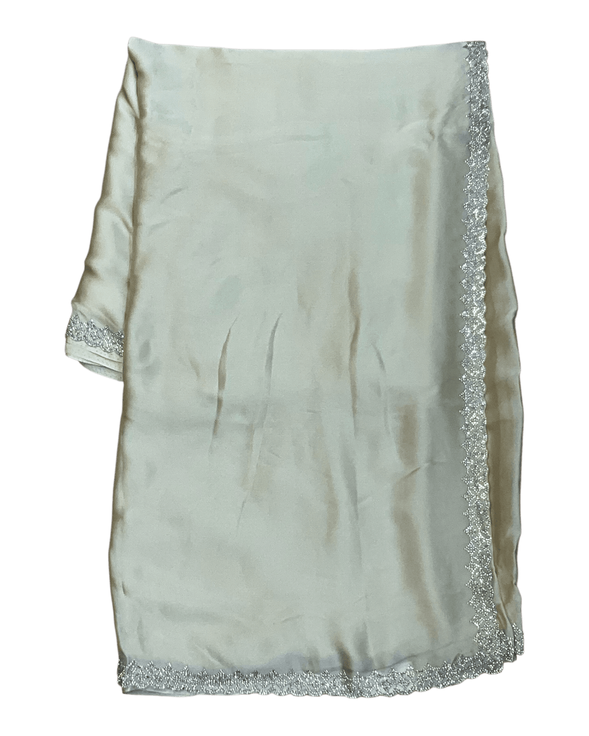 Cream - Fancy Party Saree with Blouse Piece - UK stock - 24hr Dispatch - SP2623 VY - Prachy Creations