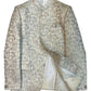 Cream - PREMIUM Slim Fit Mens Contrast Brocade BandhGala / Prince / Chinese Collar Jacket - Fantastic Fit - VNS-JOD7910/1 10VC25 - Prachy Creations