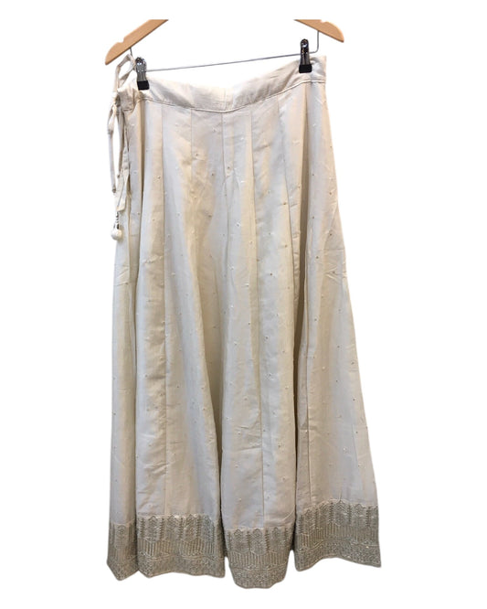 Cream - Ready Made Lehenga Set - Size 12 - 38"(Loosen up to 14) ) UK Stock - 24h Dispatch - KTC241207 TP 1224 - Prachy Creations