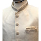 Cream - Rich Banarasi Brocade Sherwani with Zardosi Hand Embroidery - BS978 01KYV25 - Prachy Creations