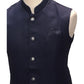 Dark Blue - Rich Suiting Material Mens Indian Waistcoat - Amazing Fit - Great Quality - YD2419 KC 0824 - Prachy Creations