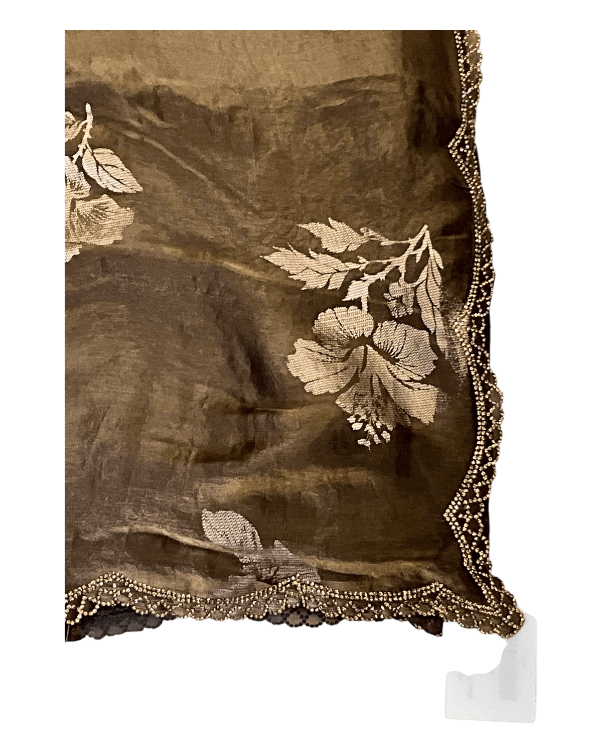 Dark Brown - Floral Printed Blouse Piece - UK stock - 24hr Dispatch - RS2504 VP - Prachy Creations