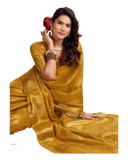 Dark Gold - Traditional Silky Fancy Saree with Blouse Piece - UK Stock - 2/3 days Delivery 12KT25 RP479 - Prachy Creations