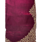 Dark Magenta - Rich Saree with Stone Work Border and Blouse Piece - UK stock - 24hr Dispatch - RS2511 TA - Prachy Creations