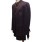 Dark Wine - PREMIUM Slim Fit Mens Self Brocade BandhGala / Prince / Chinese Collar Jacket with Long Waistcoat - Fantastic Fit - CS2505 01PY25 - Prachy Creations