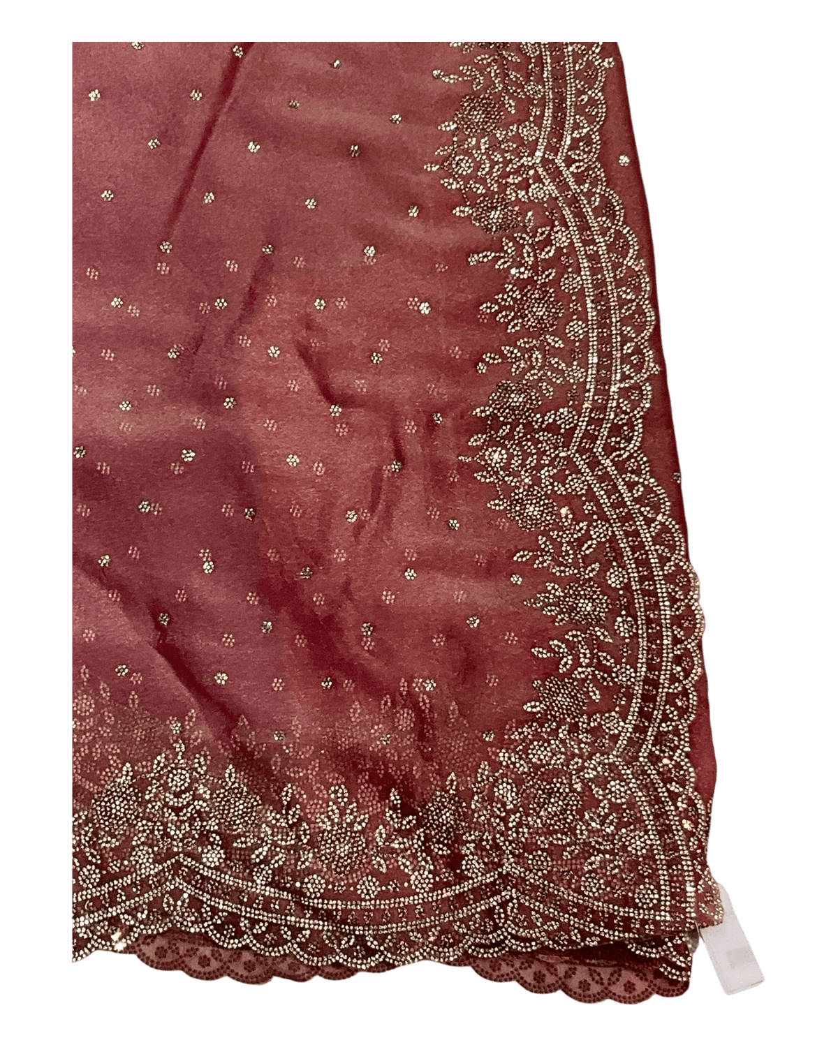 Dusty Pink - Classic Saree with Thread Work Border and Blouse Piece - UK stock - 24hr Dispatch - RS2529 JR - Prachy Creations