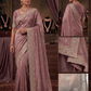Dusty Pink - Saree with Thread / Stone Work and Blouse Piece - UK stock - 24hr Dispatch - SP2613 VY - Prachy Creations