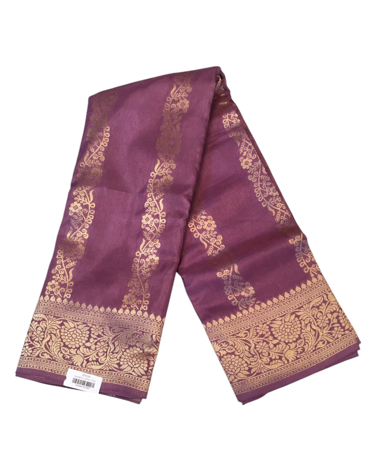 Dusty Pink - Traditional Handloom Banarasi Sari / Saree - with Blouse Piece - SN2401 11VJ24 - Prachy Creations