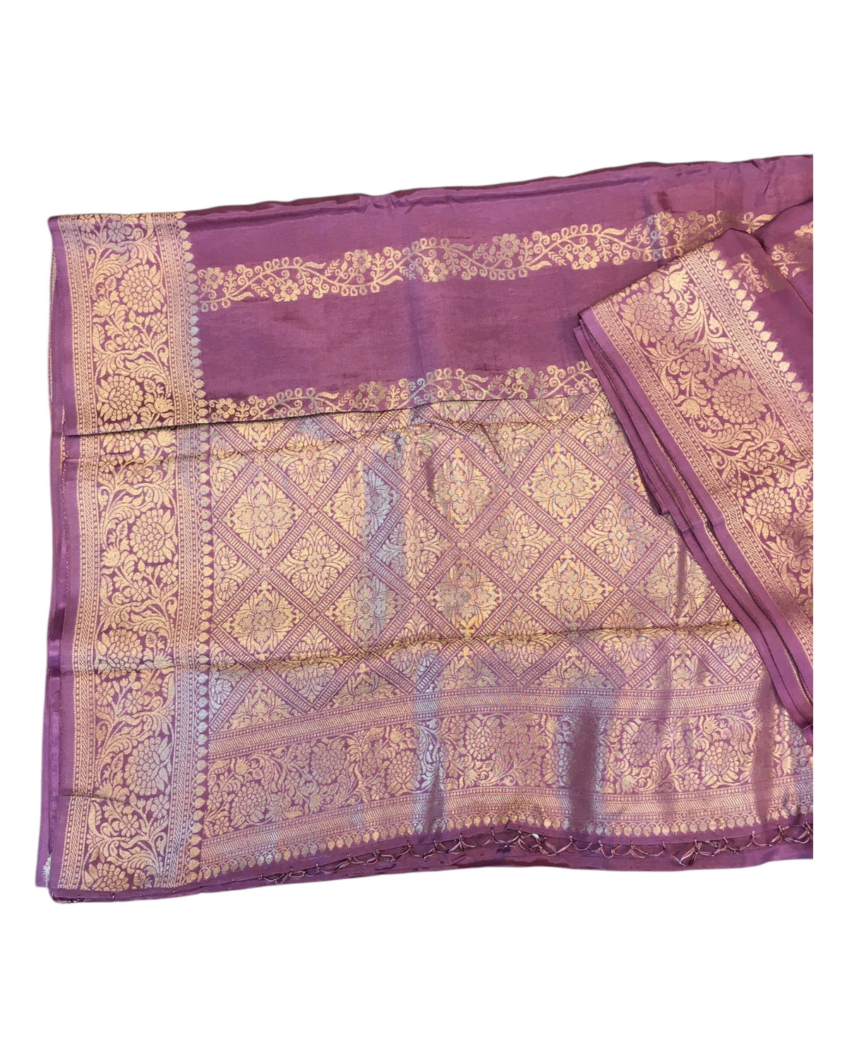 Dusty Pink - Traditional Handloom Banarasi Sari / Saree - with Blouse Piece - SN2401 11VJ24 - Prachy Creations