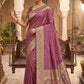 Dusty Pink - Traditional Handloom Saree with Blouse Piece - UK stock - 24hr Dispatch - SP2630 KP - Prachy Creations