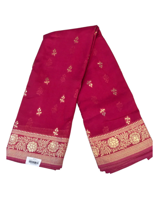 Fuchsia Pink - Traditional Handloom Banarasi Sari / Saree - with Blouse Piece - SN2402 11TY24 - Prachy Creations