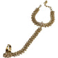 Gold - Antique Finish Panja / Indian Ladies Hand Accessory - Fashion Jewellery - Bollywood - Weddings - JIG495 J 0523 - Prachy Creations