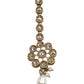 Gold - Antique Gold Finish Medium Size Tika Head Piece - Indian Ladies Fashion Jewellery - AE2432 11Vp24 - Prachy Creations