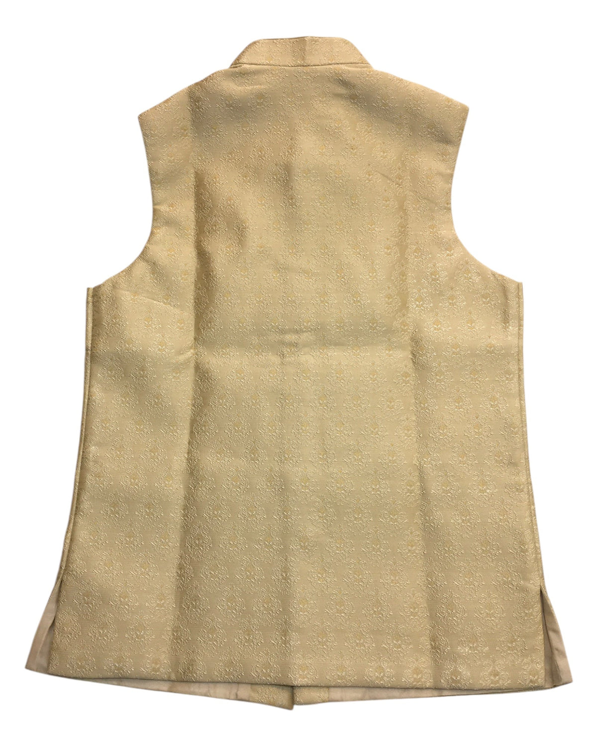 Gold - Banarasi Handloom Brocade Mens Waistcoat - UK Stock- Dispatch in 24 hrs - KCS241105 KK - Prachy Creations