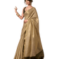 Gold - Classic Plain Cotton Silky Fancy Saree with Blouse Piece - UK Stock - 2/3 days Delivery 12KV25 RP515 - Prachy Creations