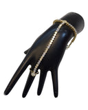 Gold - Gold Finish Panja / Indian Ladies Hand Accessory - Fashion Jewellery - Bollywood - Weddings - AE2443 11Jp24 - Prachy Creations