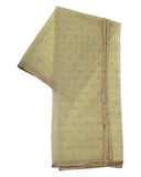 Gold - Ladies Net Dupatta with Gold Lace Border & Diamante - Mix N Match - VC2501 T0125 - Prachy Creations