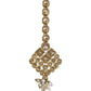 Gold / Neutral - Antique Gold Finish Medium Size Tika Head Piece - Indian Ladies Fashion Jewellery - AE2441 11Vp24 - Prachy Creations