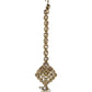 Gold / Neutral - Antique Gold Finish Medium Size Tika Head Piece - Indian Ladies Fashion Jewellery - AE2441 11Vp24 - Prachy Creations