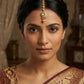 Gold / Neutral - Gold Finish Small Size Tika Head Piece - Indian Ladies Fashion Jewellery - AE2436 11Vp24 - Prachy Creations