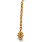 Gold / Pearl - Gold Finish Small Size Tika Head Piece - Indian Ladies Fashion Jewellery - AE2433 11Vp24 - Prachy Creations