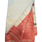 Gold / Red - Silky Handloom Banarasi Saree with Blouse Piece - 12TY25 REW1046 - Prachy Creations