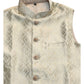 Gold - Rich Banarasi Brocade Handloom Brocade Mens Waistcoat - UK Stock- Dispatch in 24 hrs - KCS241108 KP - Prachy Creations