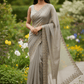Gold - Rich Saree with Stone Work and Blouse Piece - UK stock - 24hr Dispatch - RS2516 TH - Prachy Creations