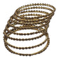 Gold - Set of 8 Stone Bangles - Antique Gold Finish - JAN1208 Kp 0923 - Prachy Creations