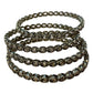 Gold Stone - Antique Gold Finish Bangles Set (Set of 4) - UK stock - SM, M, L, XL NBA3150 08J25 - Prachy Creations