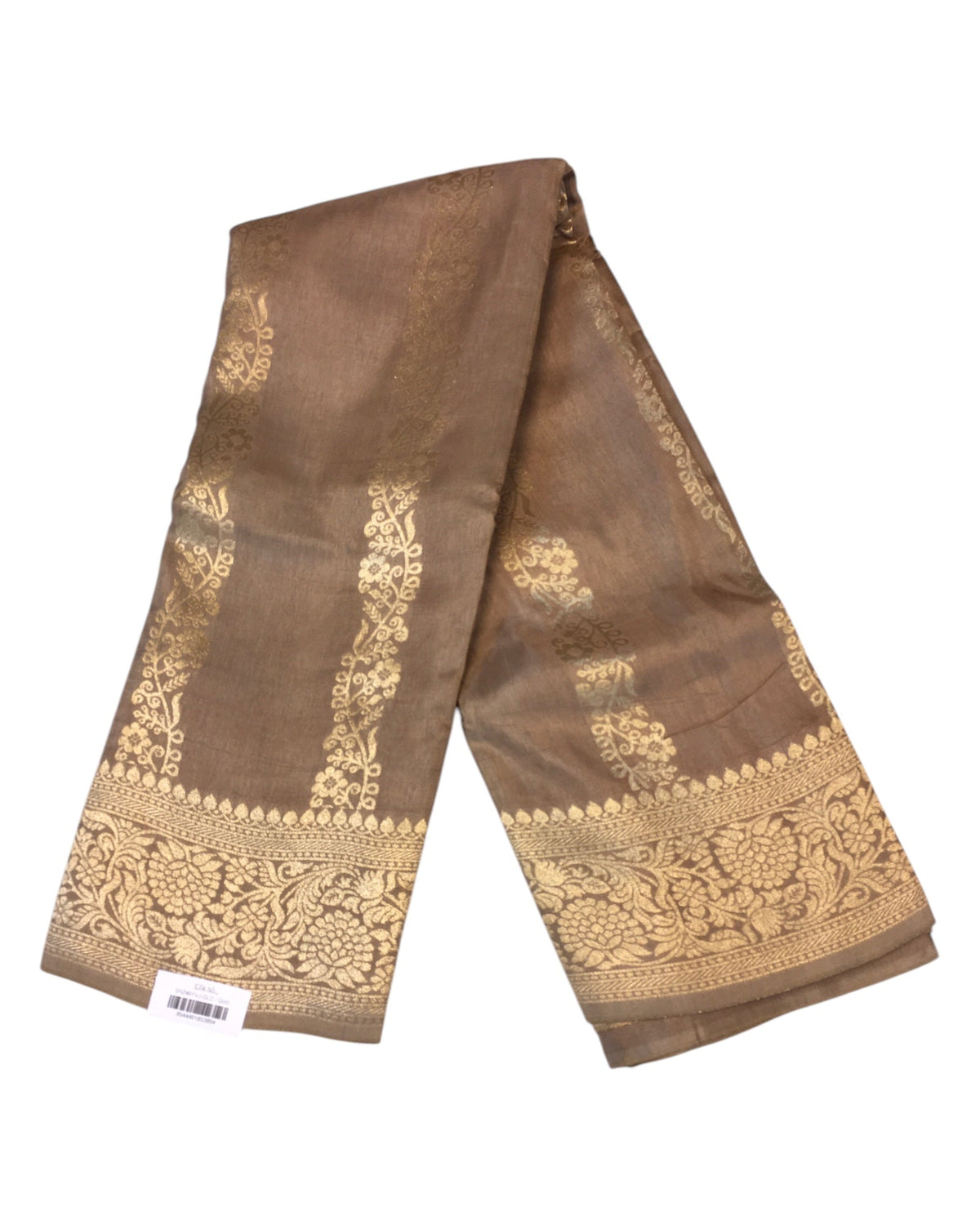 Gold -Traditional Handloom Banarasi Sari / Saree - with Blouse Piece - SN2401 11VJ24 - Prachy Creations