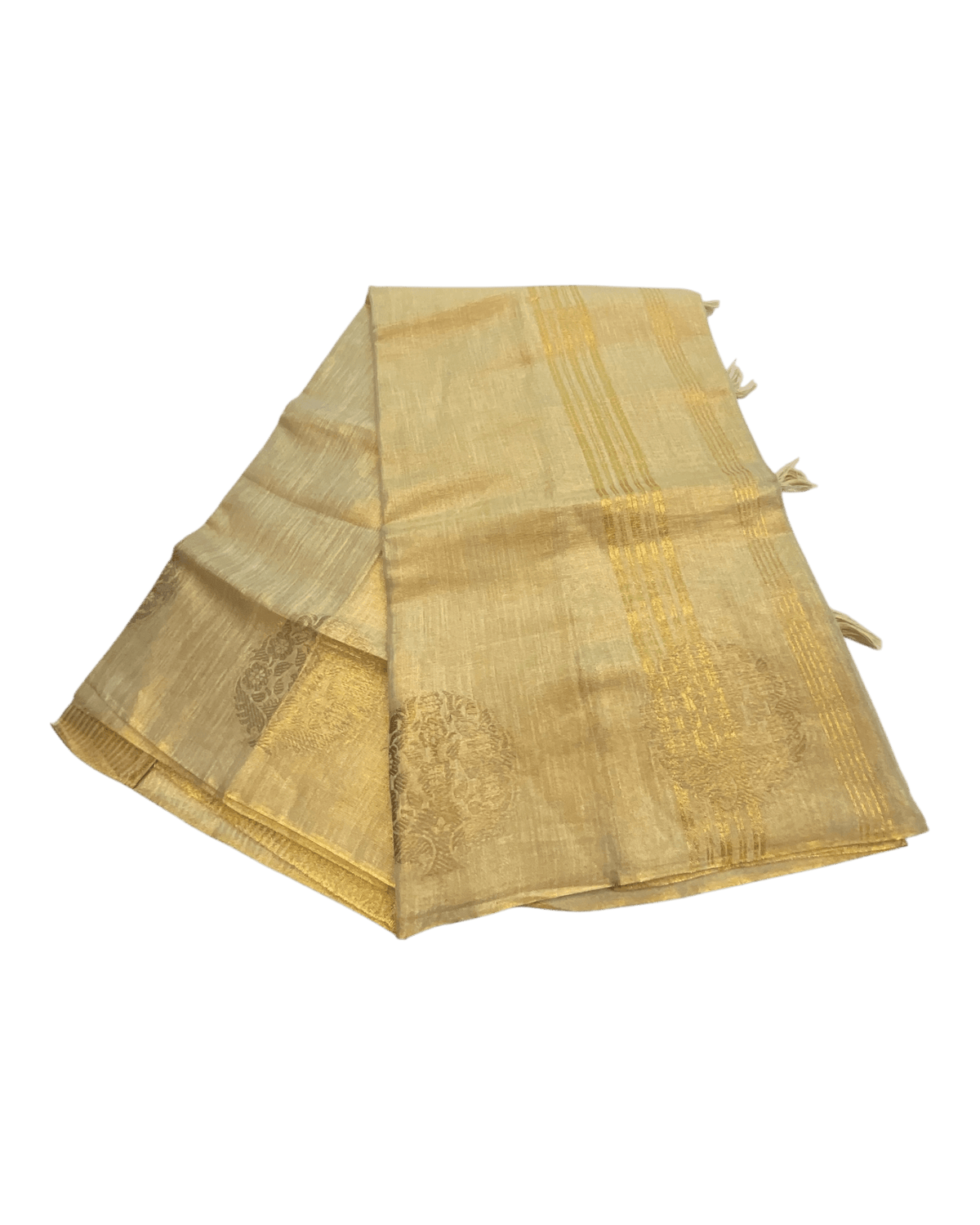 Gold - Traditional Silky Fancy Saree with Blouse Piece - UK Stock - 2/3 days Delivery 12KT25 RP475 - Prachy Creations