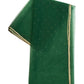 Green - Ladies Net Dupatta with Gold Lace Border & Diamante - Mix N Match - VC2501 T0125 - Prachy Creations