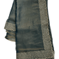 Grey - Classic Saree with Stone Work Border and Blouse Piece - UK stock - 24hr Dispatch - RS2538 VP - Prachy Creations