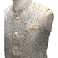 Grey - Rich Suiting Material Mens Indian Waistcoat - Amazing Fit - Great Quality - YD2425 KH 0824 - Prachy Creations