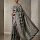 Grey - Traditional Handloom Saree with Blouse Piece - UK stock - 24hr Dispatch - SP2629 VJ - Prachy Creations