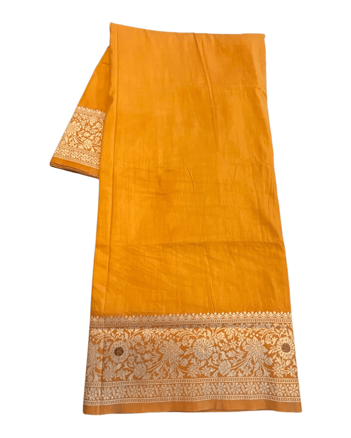 Haldi / Mustard Yellow 1 - Traditional Handloom Saree with Blouse Piece - UK stock - 24hr Dispatch - SP2630 KP - Prachy Creations