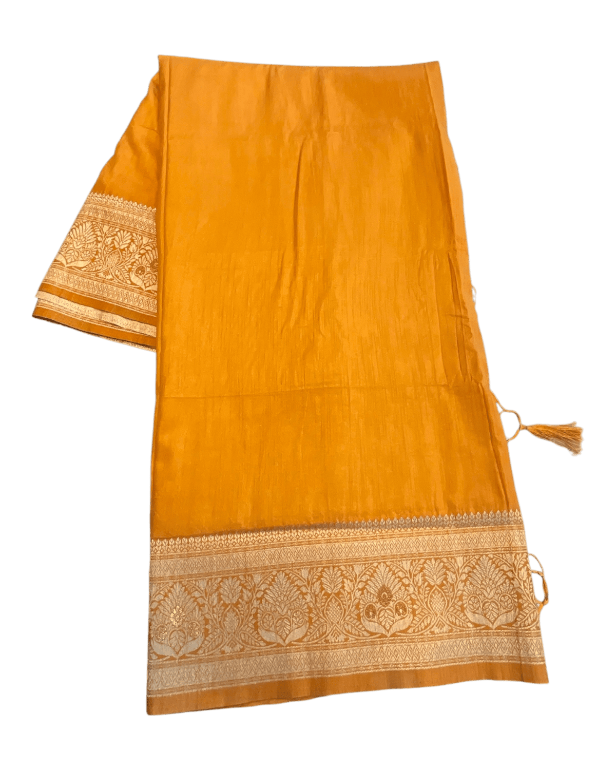 Haldi / Mustard Yellow 2 - Traditional Handloom Saree with Blouse Piece - UK stock - 24hr Dispatch - SP2630 KP - Prachy Creations