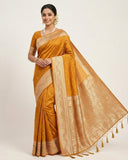 Haldi / Mustard Yellow 3 - Traditional Handloom Saree with Blouse Piece - UK stock - 24hr Dispatch - SP2630 KP - Prachy Creations