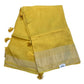 Haldi Yellow - Handloom - Banarasi Crepe Saree with Blouse Piece - JOHJAN47008 10VY25 - Prachy Creations