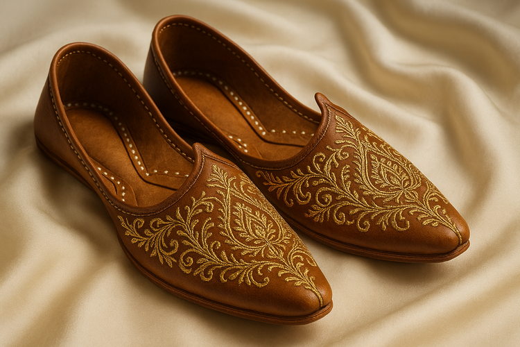 Mens Indian shoes - Mojris
