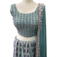 Blue Chiffon Lucknow Lehenga Set - UK Stock - 24h Dispatch - AF2326 TP 0523